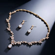 Crystal and Pearl Jewelry Set for Women