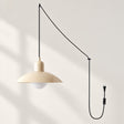 Mid Century Bauhaus Plug-In Pendant Light