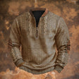Men's Vintage Knitted Sweater with Zip, Dirk