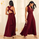Women's Multiway Wrap Maxi Dress