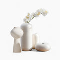 Handmade Ceramic Vase Set - Elegant Interior Detail