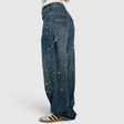 Women's High Waist Wide Leg Denim Jeans