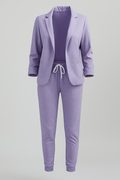 Women's Blazer Set with Jogger Pants