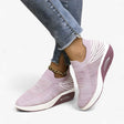 Women's Denim Slip-On Sneakers - Casual and Comfortable