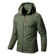 Men's Waterproof Windproof Hiking Jacket - Multiple Zip Pockets