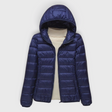 Women's Quilted Puffer Jacket with Hood
