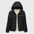 Women's Quilted Puffer Jacket with Hood